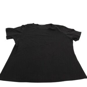 JONDEN WOMEN Black Short Sleeve Crew Neck Tunic Top Plus Size‎ 2X